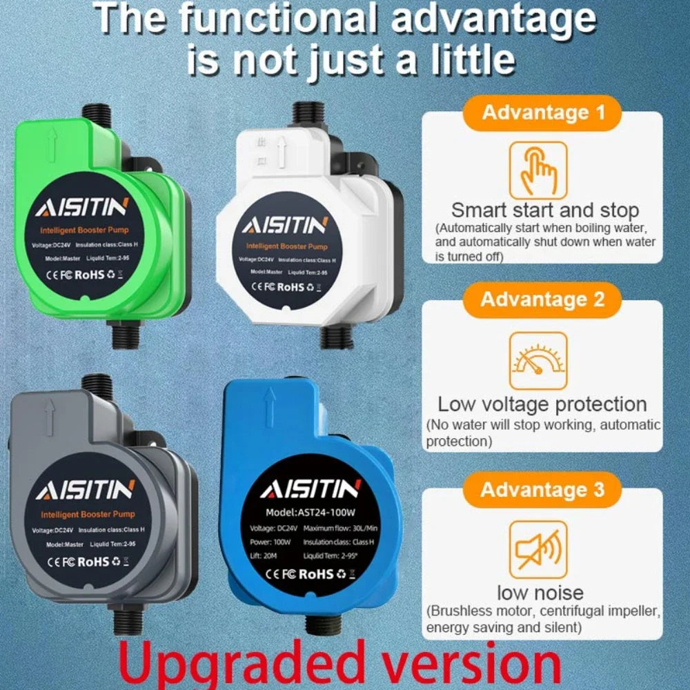 2024 New Upgraded Automatic Booster Pump 24V &ndash; Silent Pump