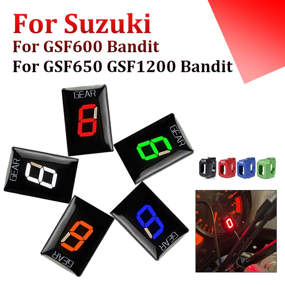 Suzuki GSF Gear Indicator Display Meter for GSF600 GSF650 GSF1200, Digital Gear Counter, Plastic