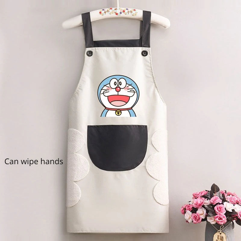 Doraemon Waterproof Oil-Proof Apron - Cute Cartoon Design