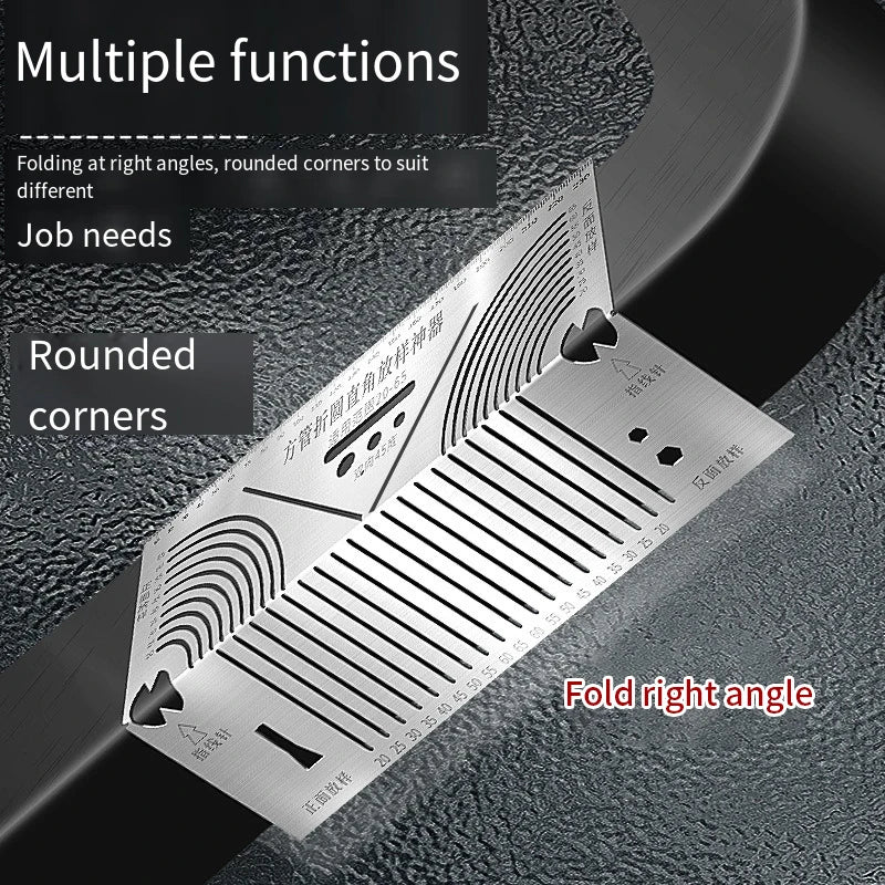 Arc Marking Ruler Right Angle Construction Arc Parallel Drawing Tool 9 ...