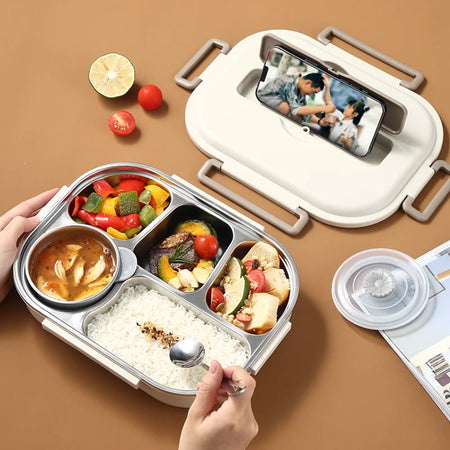 304 Stainless Steel Insulated Lunch Box &ndash; Microwave Safe