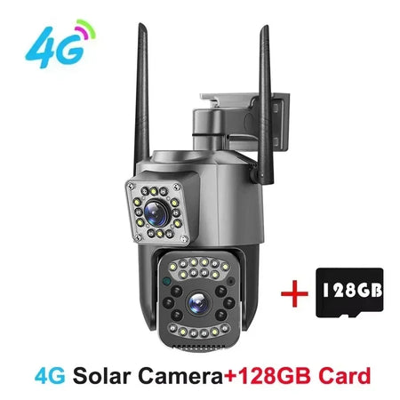 4G Sim Card Camera 8MP 4K Dual Lens IP PTZ &ndash; Night Vision
