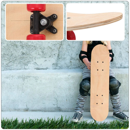 85X23 Inches Kids Blank Skateboard &ndash; DIY Graffiti Deck