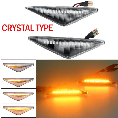 2PCS LED Dynamic Side Marker Turn Signal Light For Ford MONDEO 2000-2007 MK3 FOCUS MK1 1998-2004 Sequential Blinker Light by InterCyprus Trading Ltd