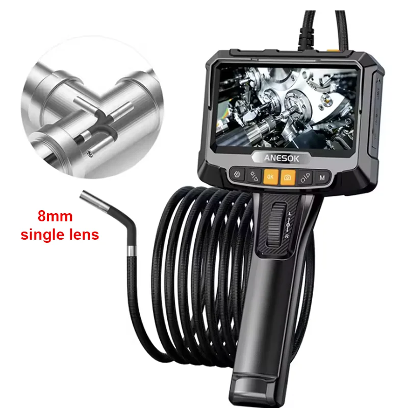 LAFOCH S10 Borescope &ndash; Dual Lens 1080P Endoscopy with 5 Inch HD Screen 8mm single lens / 2m