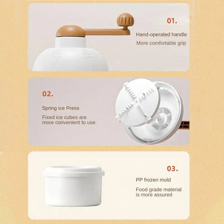 Aleekit Manual Ice Crusher &ndash; Effortless Hand-Cranked Ice Breaking