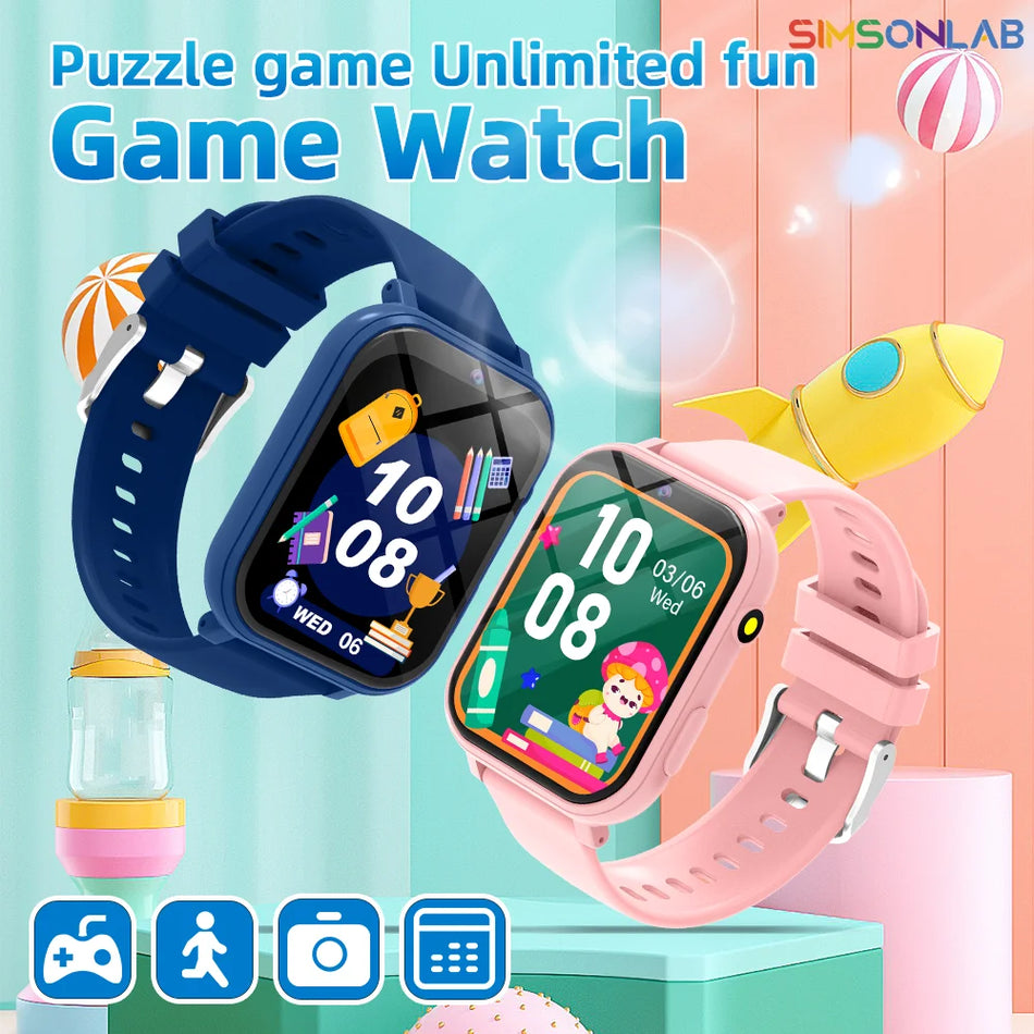 Kids Smart Watch with Camera, HD Screen, Flashlight, Sleep Monitor, Alarm
