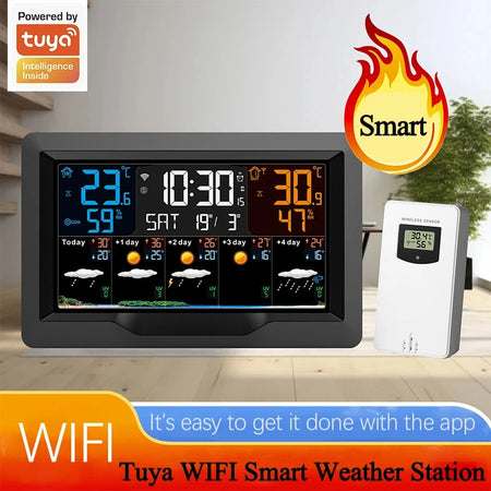 Tuya WIFI Smart Weather Station FJ3390TY-A &ndash; Color Screen
