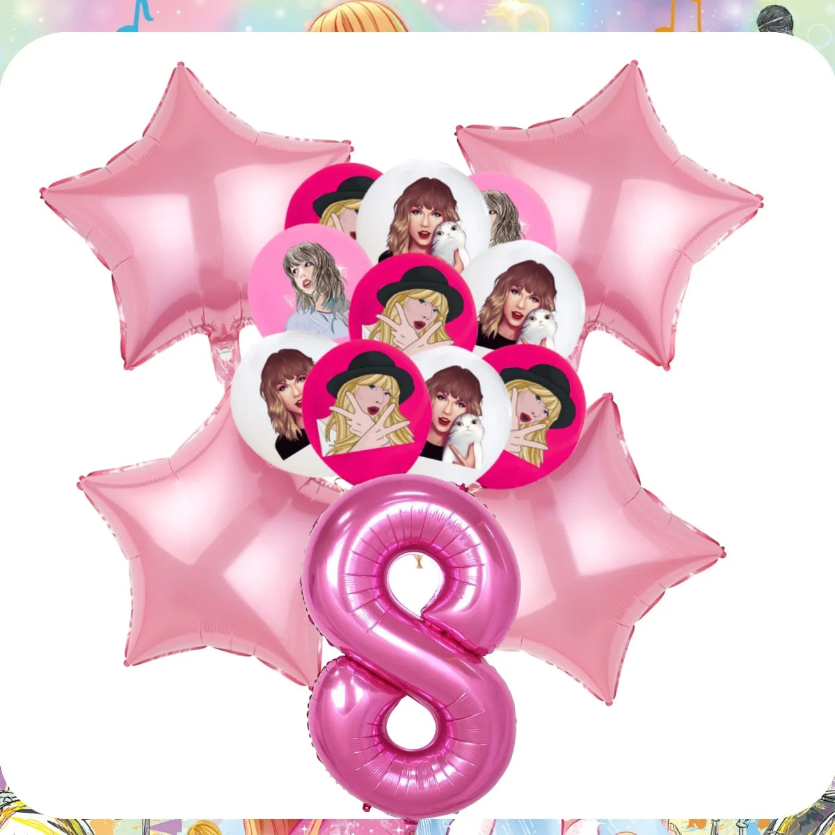 Taylor Swift Birthday Party Decoration Set - Disposable Tableware &amp; Supplies