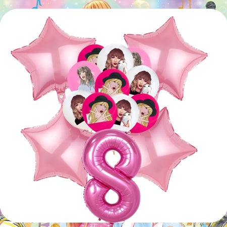 Taylor Swift Birthday Party Decoration Set - Disposable Tableware &amp; Supplies