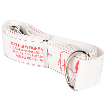 98.4in Cattle Tape Measure Ruler - Two Sided Size Chart