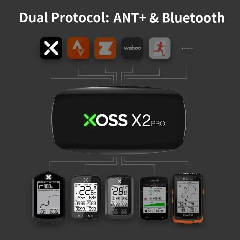 XOSS X2 Pro &ndash; Waterproof Bluetooth Heart Rate Monitor
