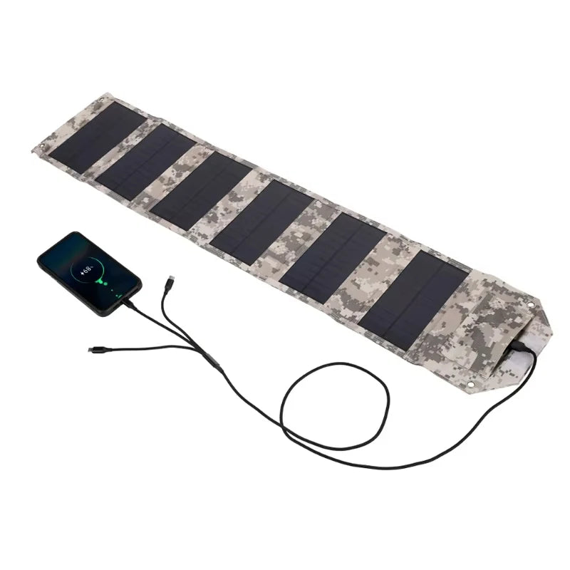 6-Fold Foldable USB Solar Panel 100W - Ultra Portable