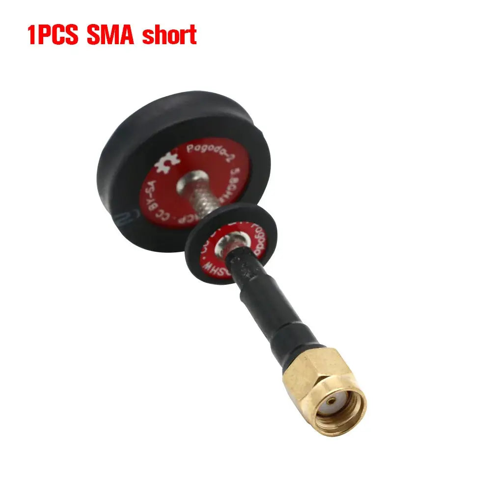 Pagoda 2 / Triple Feed Patch 5.8G 5dBi 50W Omnidirectional Omni FPV Flat Panel Pagoda Antenna LHCP/RHCP SMA/RP-SMA by InterCyprus Trading Ltd