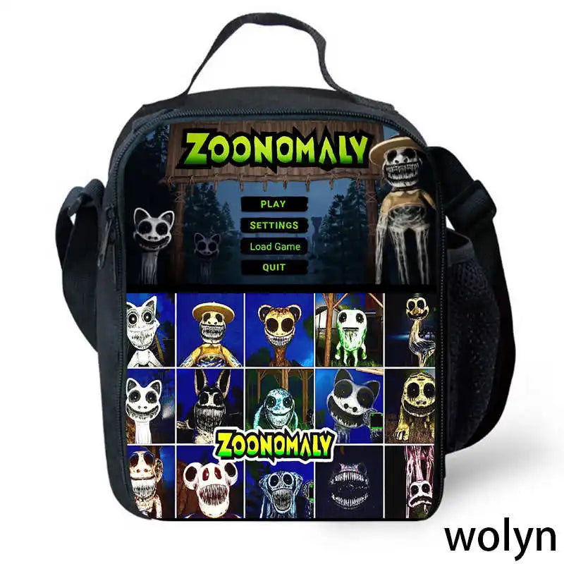 The Zoonomaly Childre Lunch Bags ,Cartoon School Bags for Girl Boys ,Child Picnic Bags for Food and Juice,Kids School Cooler Bag Color001 / CHINA