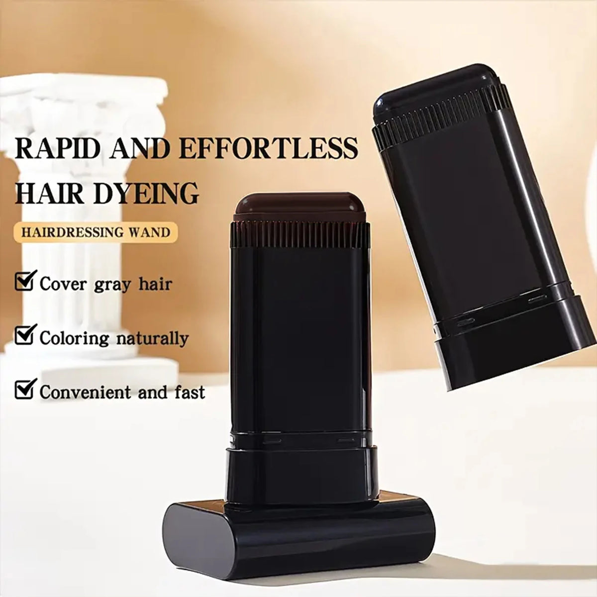 Water Ice Levin Quick Hair Dyeing Stick &ndash; Long-Lasting Portable Smear Brush Design