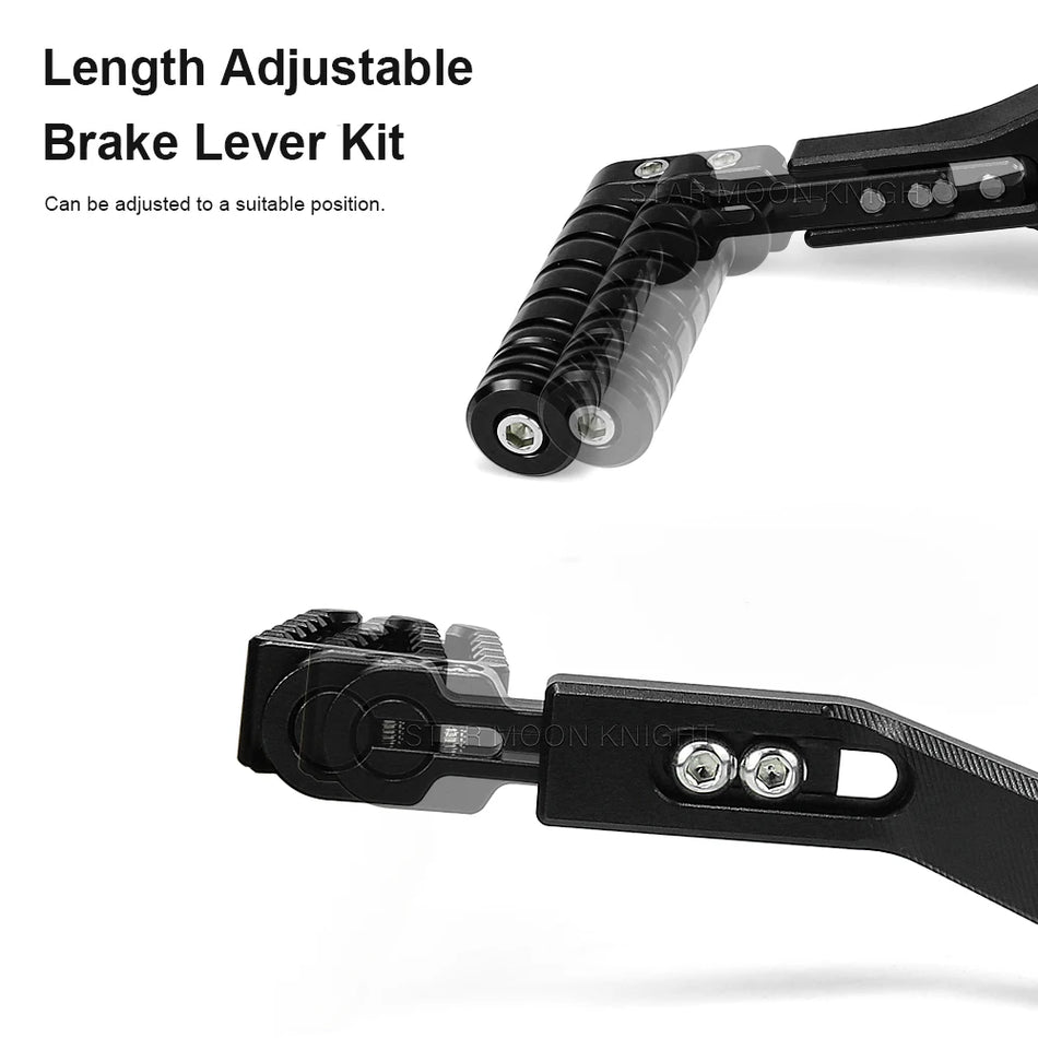 Kit leve freno BMW R1300GS con estensioni regolabili in alluminio per leva del cambio, facile da installare