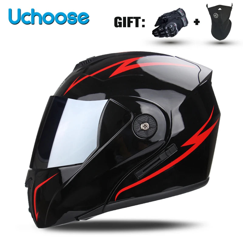 Uchoose Double Lens Modular Flip Helmet &ndash; DOT Certified