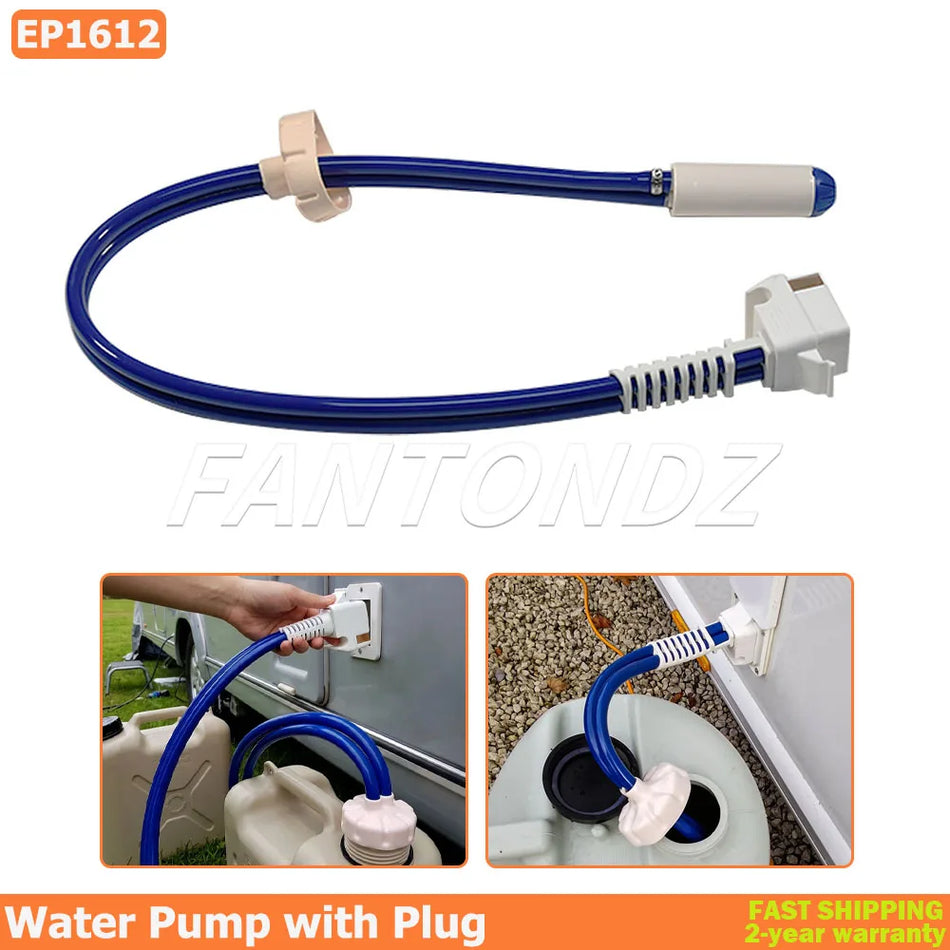 Bomba de agua de alto flujo 12V para caravana de motorhome con conector de empuje