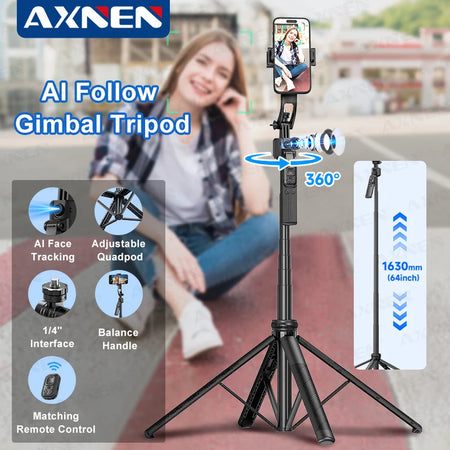 C17 AI Smart Gimbal Tripod &ndash; 360 Degree Auto Face Tracking