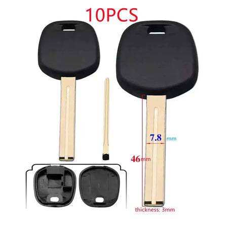 10pcs/lot Car Transponder Key Shell Casing Replacement for Toyota Toy48 by InterCyprus Trading Ltd