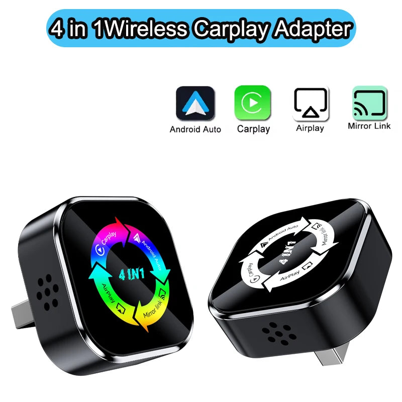 Wireless CarPlay Adapter For Android Auto With Bluetooth Support