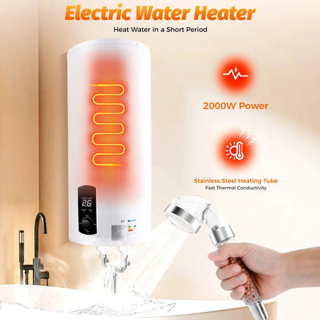 Electric Tank Water Heater 100L &ndash; Temperature 77 To 167 F