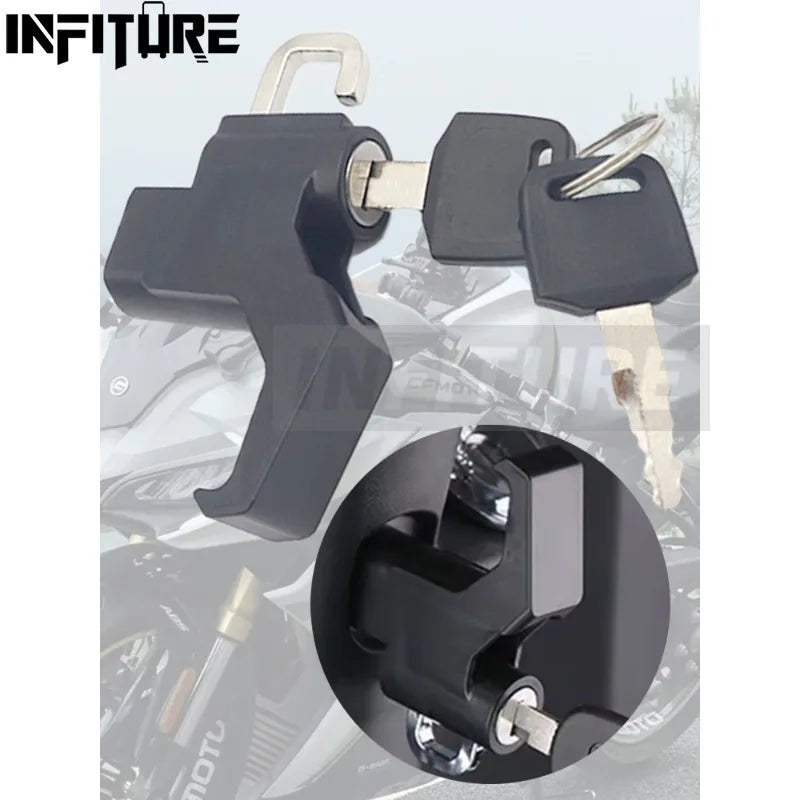 Κλειδαριά κράνους μοτοσικλέτας γάντζος κράμα αλουμινίου αντικλεπτική σφιγκτήρας τιμονιού 22 26 χιλ.