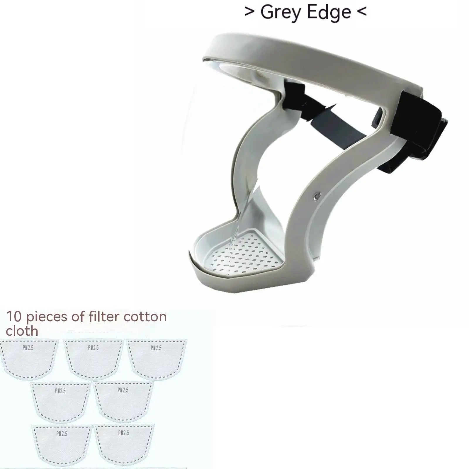 Transparent Facial Protector - Anti-Fog, Oil Proof, Full Face Shield for Weed Whacking &amp; Kitchen Use grey 10 filter