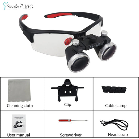 Dentistry Binocular Magnifier 2.5X 3.5X Loupes &ndash; Ultralight