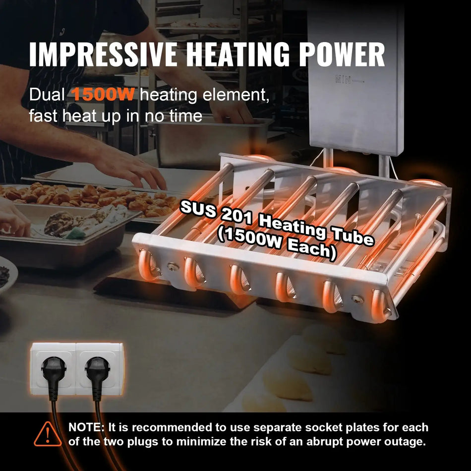 12L Dual Tank Stainless Steel Electric Deep Fryer