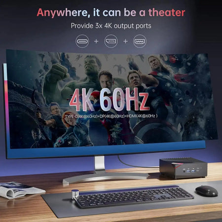 KAMRUI Ryzen 7 5700U Mini Gaming PC 16GB RAM 512GB SSD