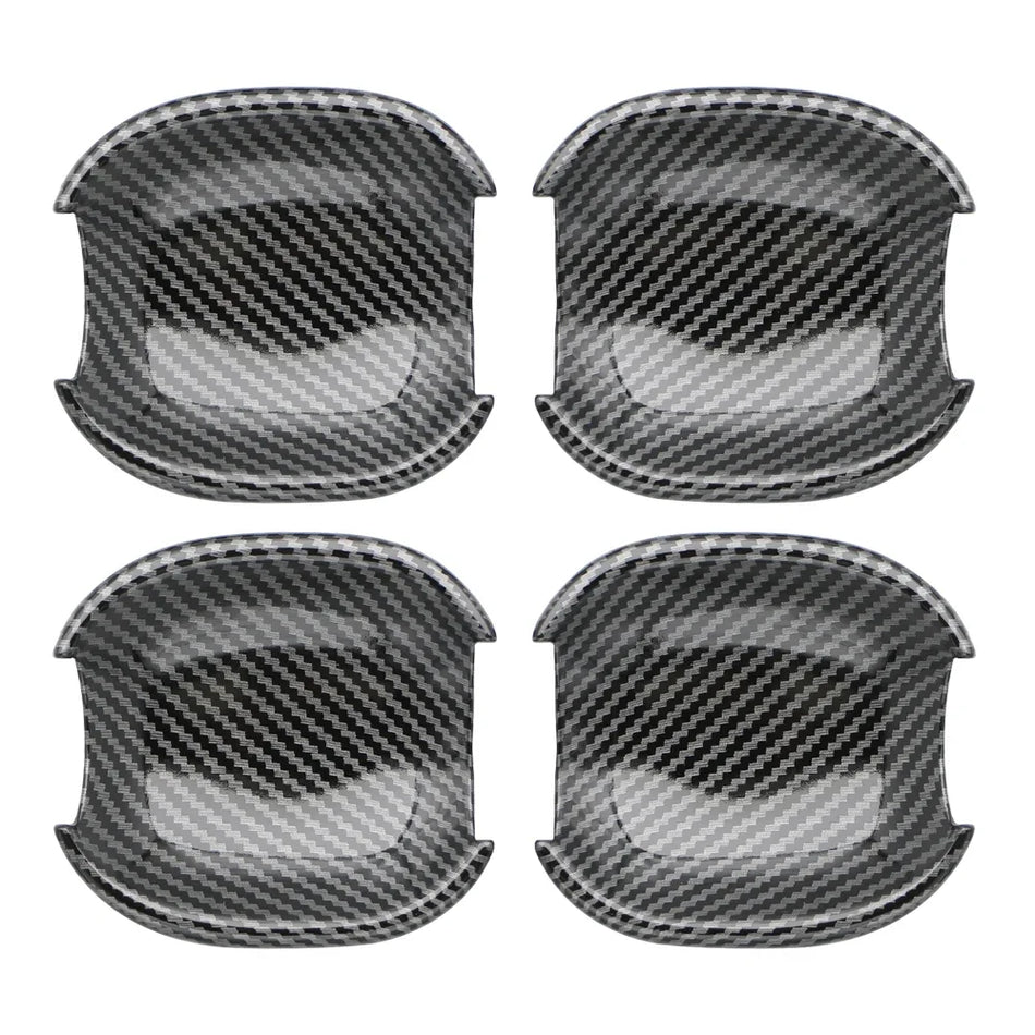 Door Handle Protective Cover Set for Ford Focus in Imitation Carbon Fiber Finish, 4-Piece