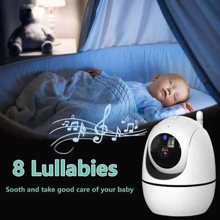 5 Inch Video Baby Monitor with 4X Zoom, Two-Way Audio, and Night Vision