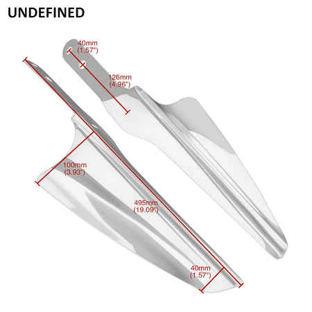 Harley Road King Wind Deflector &ndash; Acrylic Construction