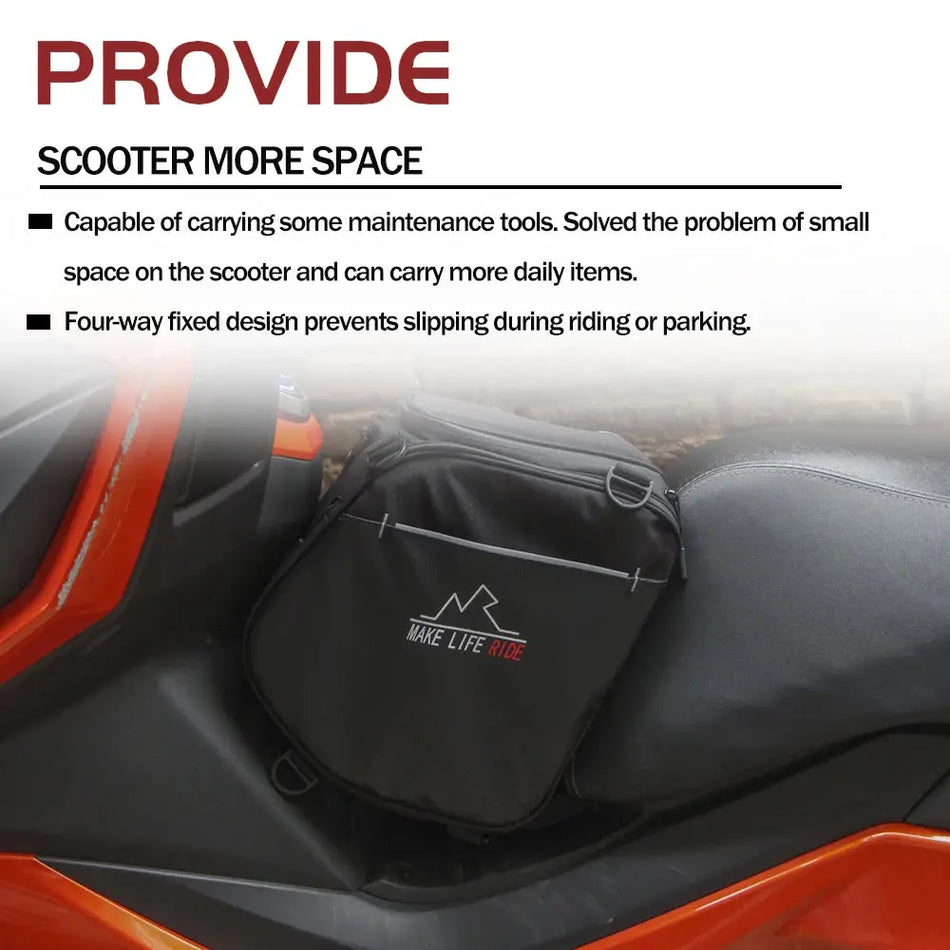 For Honda PCX 160 150 XADV750 For BMW C400GT For YAMAHA TMAX530 NMAX155 Motorcycle Scooter Pedal Bag Toolbag Luggage Saddlebag by InterCyprus Trading Ltd