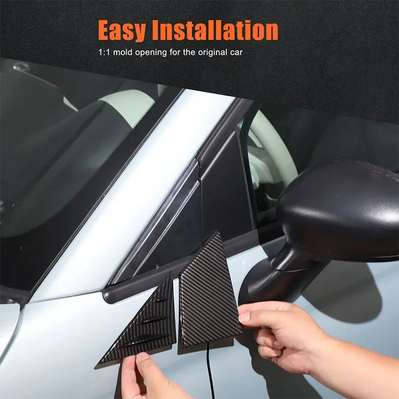 ABS karbonska vlakna stražnji trokutasti spojler ukras Fiat 500