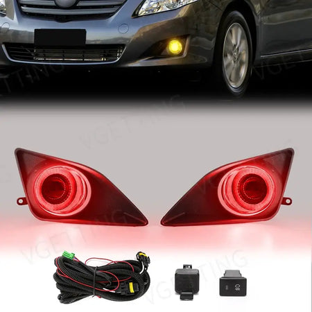 Daytime Running Light DRL Angel Eyes Fog Lamp Led for Toyota Corolla Altis 2008 2009 2010 Driving Light Auto Halogen Daylight by InterCyprus Trading Ltd
