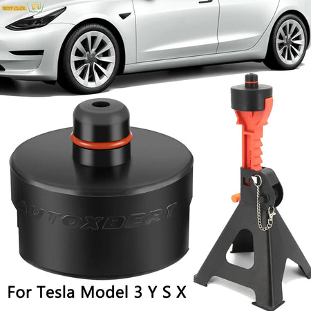 Dual-use Rubber Jack Pad Stand Adapter Pucks Fits Car Axle Jack Stands Floor Jack For Tesla Model 3 Model S Model X Model Y New by InterCyprus Trading Ltd