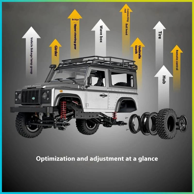 1/12 RC Four Wheel Drive Climbing Car 2nd Gen Upgraded Remote Controlled Toy