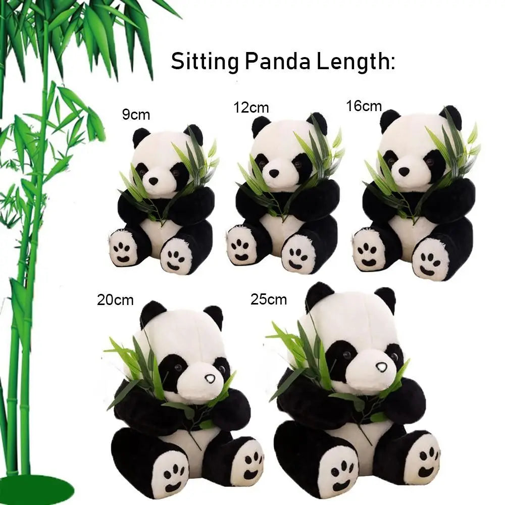 Super Cute Kneeling and Sitting Plush Panda Toy