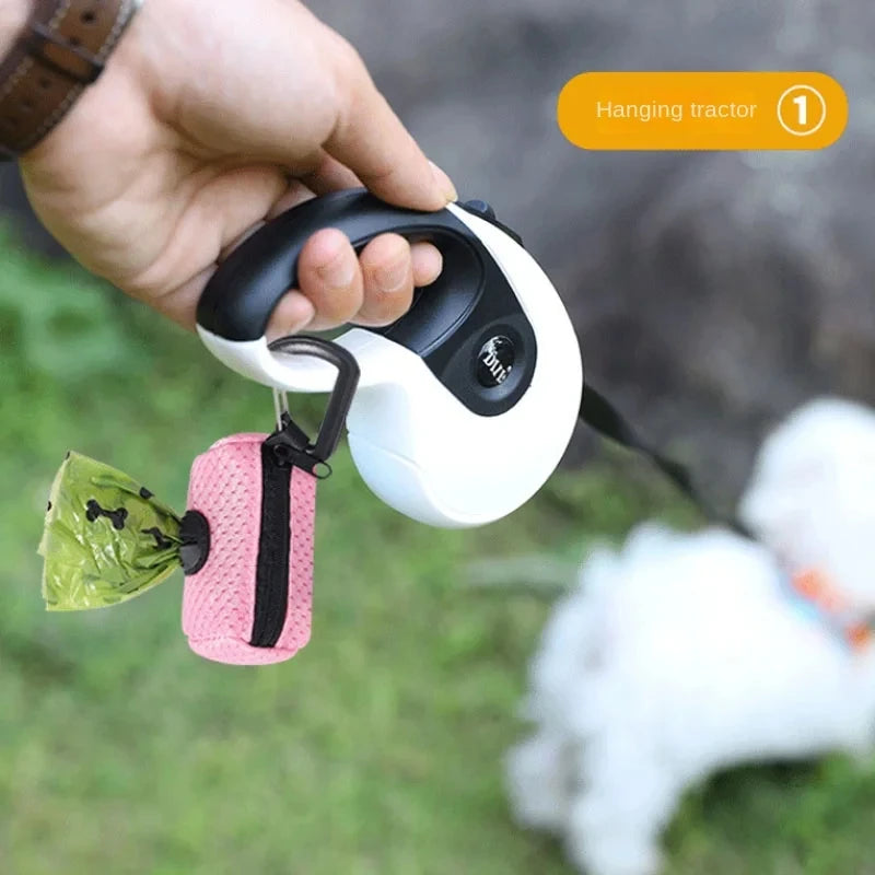 Portable Dog Poop Bag Dispenser with Hook for Easy Waste Management