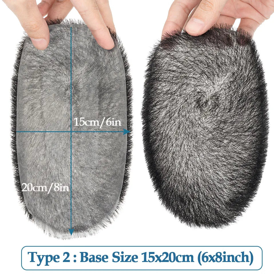 Rich Choices Thin Skin PU Human Hair Toupee for Men - Short Buzz Cut 15x20cm / 100% / CHINA|free