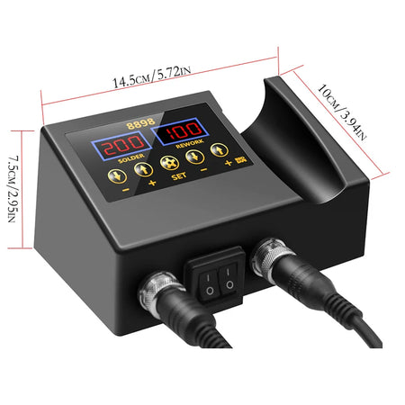 8898 SMD Rework Soldering Station 2 In 1 &ndash; LCD Display