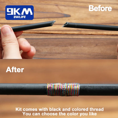 Complete Fishing Rod Repair Kit with Carbon Fiber Sticks and Epoxy