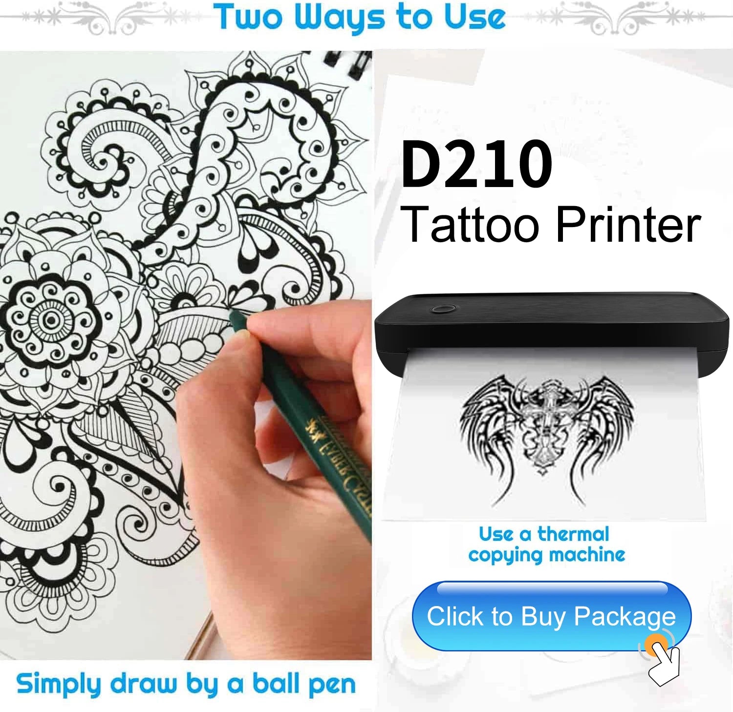 Marklife Smart A4 Paper Printer D210 &ndash; Portable Bluetooth