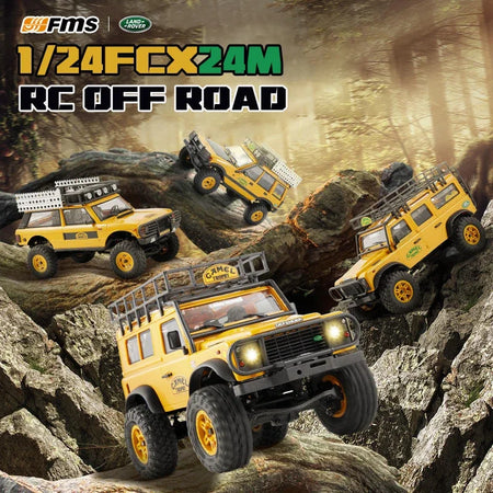 FMS Mini 1/24 FCX24M Land Rover Series RC Off-Road 4x4 Vehicle - Ultimate Remote Control Crawler for Adventure