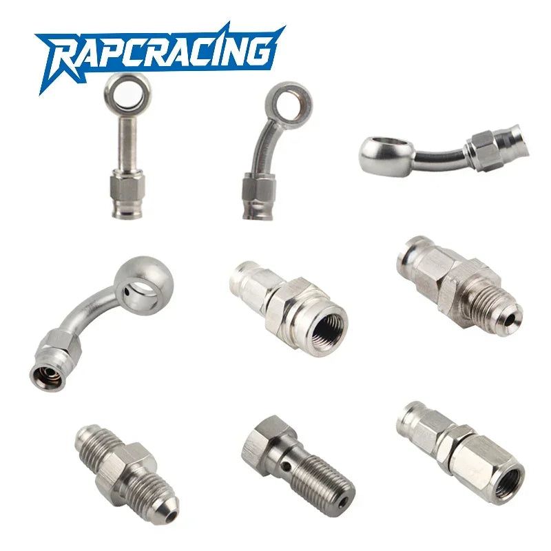 AN3 Stainless Steel Banjo Fitting For Motorcycle Hydraulic Brake Hose M10x1