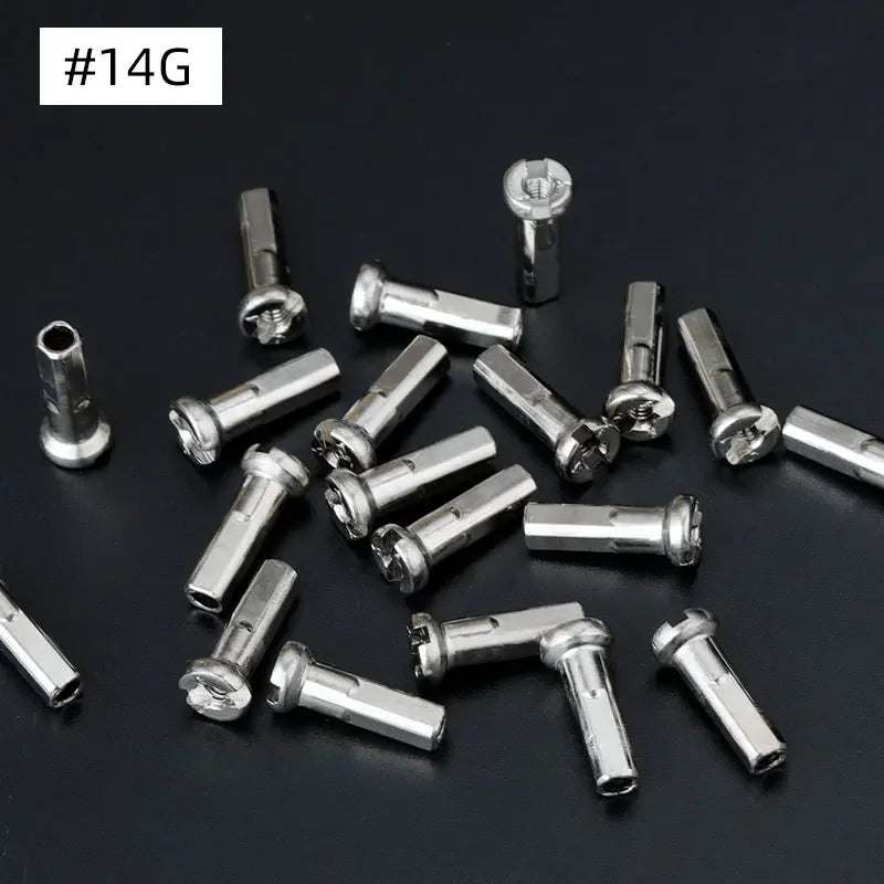 Brass Spoke Nipples Set &ndash; Durable Copper Construction for MTB and Road Bikes