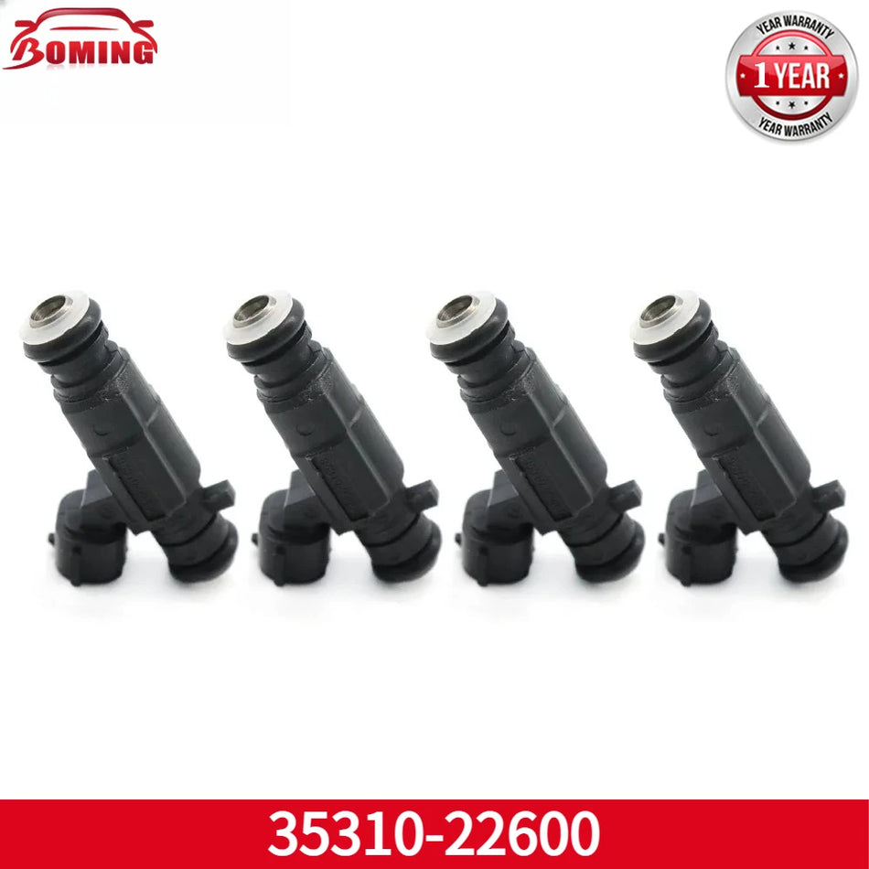 Boquilla de inyector de combustible de 4 piezas para Hyundai Accent 2000-2005